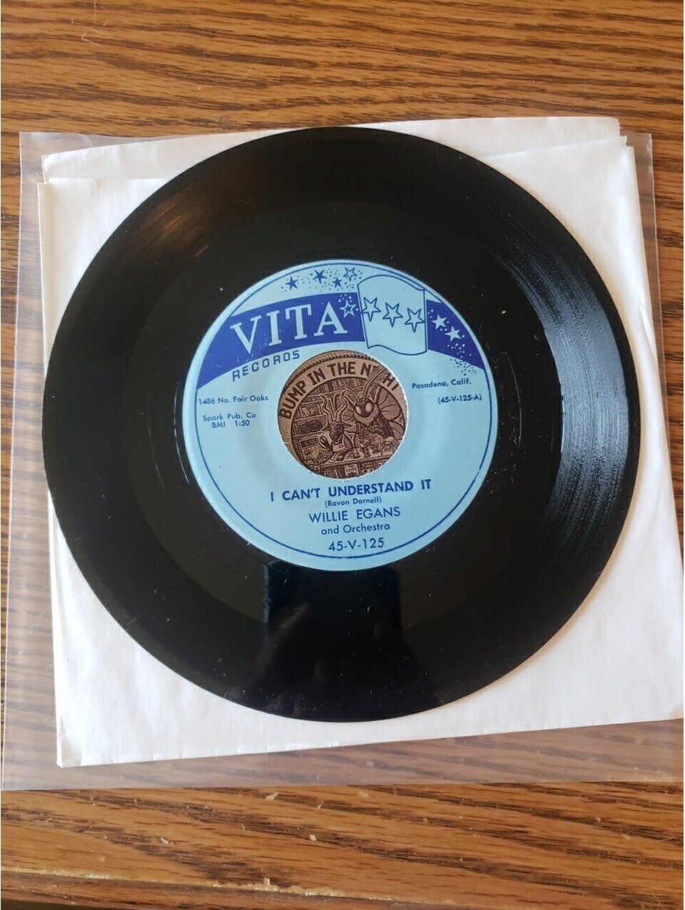 WILLIE EGANS: i can't understand it / wear your black dress VITA 7" Repro 45 RPM